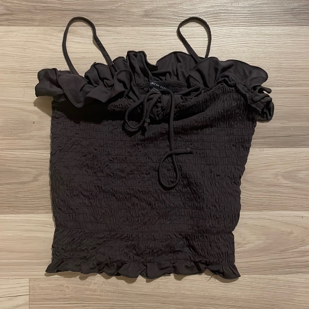 Grey American Eagle blouse